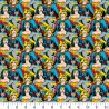 SALE 100% Cotton Fabric Camelot DC Comics Heroines Stacked Wonder Woman Batgirl