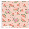 SALE 100% Cotton Fabric CoComelon Watermelon Logo Cartoon Character Kids TV