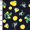 100% Cotton Poplin Fabric Rose & Hubble Cut Lemons Floral