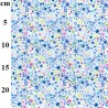 100% Cotton Poplin Fabric Rose & Hubble Flower Floral Barlings Close 112cm Wide