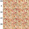 100% Cotton Poplin Fabric Rose & Hubble Flower Floral Barlings Close 112cm Wide