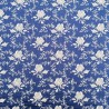 100% Cotton Poplin Fabric Rose & Hubble Flower Floral Abingdon Avenue 112cm Wide