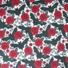 Polycotton Digitally Printed Fabric Halloween Bats & Roses Flowers 112cm Wide