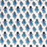 Polycotton Digitally Printed Fabric Christmas Festive Blue Snowman 112cm Wide