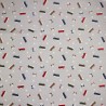 Cotton Rich Look Fabric VW Camper Vans Little Adventures Upholstery 140cm Wide