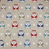 Cotton Rich Look Fabric VW Camper Vans Roadrunner Upholstery 140cm Wide