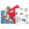 SALE 100% Cotton Fabric 4 x Fat Quarter Bundle Snoopy Peanuts Happiness Is