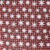 Polycotton Digitally Printed Fabric Christmas Check Snowflakes Tartan 112cm Wide