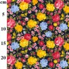 100% Cotton Poplin Fabric Rose & Hubble Flower Floral Eastgate Close 112cm Wide