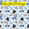 PRE ORDER 100% Cotton Percale Fabric Steamboat Willie Captain