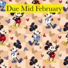 PRE ORDER 100% Cotton Percale Fabric Steamboat Willie Voyage