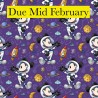 PRE ORDER 100% Cotton Percale Fabric Steamboat Willie Spaceman