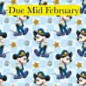 PRE ORDER 100% Cotton Percale Fabric Steamboat Willie Policeman