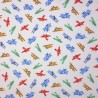 100% Japanese Cotton Fabric Nutex Shimono Aeroplanes Vehicles Planes 110cm Wide