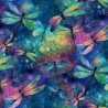 100% Cotton Digital Fabric Timeless Treasures Dragonfly Fantasy Bugs 112cm Wide