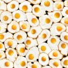 100% Cotton Digital Fabric Timeless Treasures Fried Eggs Food Cooking 112cm Wide