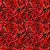 100% Cotton Digital Fabric Timeless Treasures Hot Chili Pepper Food 112cm Wide