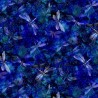 100% Cotton Digital Fabric Timeless Treasures Tossed Dragonflies Dots 112cm Wide