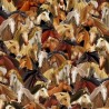 100% Cotton Digital Fabric Timeless Treasures Horses Country Roads 112cm Wide