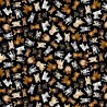 100% Cotton Digital Fabric Timeless Treasures Tossed Small Dogs Puppy 112cm Wide