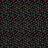 100% Cotton Digital Fabric Timeless Treasures Rainbow Cat Paw Prints 112cm Wide