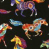 100% Cotton Fabric Timeless Treasures Southwest Sunset Horses Western 112cm Wide