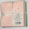 100% Cotton Fabric Rose & Hubble 5 x Fat Quarter Bundle Plain True Craft Pastel