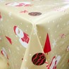 PVC Tablecloth Christmas Santa Festive Stars Fabric 140cm Wide