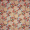 100% Japanese Cotton Fabric Nutex Suda Flower Floral Pattern Metallic 110cm Wide