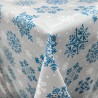 PVC Tablecloth Christmas Winter Snowflakes Fabric 140cm Wide