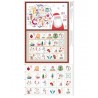 100% Cotton Fabric Little Johnny Christmas Calendar Decorative Santa Claus