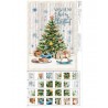 100% Cotton Fabric Little Johnny Christmas Calendar Christmas Tree