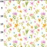 100% Brushed Digital Cotton Flannel Fabric Garden Floral