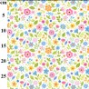 100% Brushed Digital Cotton Flannel Fabric Blooming Garden Floral