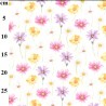 100% Brushed Digital Cotton Flannel Fabric Floating Garden Floral