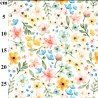 100% Brushed Digital Cotton Flannel Fabric Watercolour Garden Floral