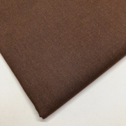 Lifestyle 100% Cotton Fabric Plain Coloured Solid 150cms Wide 135gsm Brown