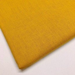 Lifestyle 100% Cotton Fabric Plain Coloured Solid 150cms Wide 135gsm Mustard Gold