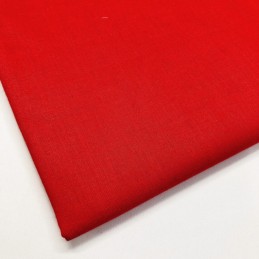 Lifestyle 100% Cotton Fabric Plain Coloured Solid 150cms Wide 135gsm Red