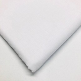 Lifestyle 100% Cotton Fabric Plain Coloured Solid 150cms Wide 135gsm White