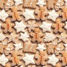 100% Cotton Digital 3D Fabric Little Johnny Christmas Gingerbread Man 149cm Wide