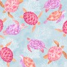 100% Cotton Fabric Dashwood Studio Coral Coast Sea Life Ocean Turtles 112cm Wide