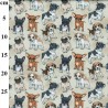 Alpine Fleece Fabric 4 Way Stretch Dog Breeds Pugs Beagles Chihuahuas 150cm Wide