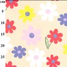 PU Face Polyester Back Water Repellent Print Flower Floral Brant Road 138cm Wide