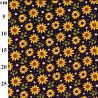 Digital 21 Wale Cotton Cord Prints Fabric Floral Sunflower Bruce Road 142cm Wide