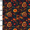 Digital 21 Wale Cotton Cord Prints Fabric Floral Flower Fleet Street 142cm Wide