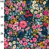 Digital 21 Wale Cotton Cord Prints Fabric Floral Flower Greyling View 142cm Wide