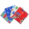 100% Cotton Fabric 4 x Fat Quarter Bundle Christmas Presents Gifts Snowflakes