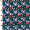 Digital 21 Wale Cotton Cord Prints Fabric Flower Floral Almond Court 142cm Wide