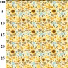 21 Wale Corduroy Fabric Cotton Cord Floral Sunflowers Far Wharf 142cm Wide